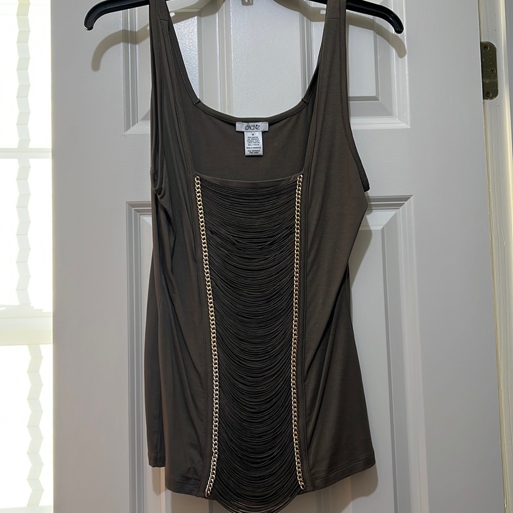 Cache - Size Medium - Olive Green With Gold Detail - image 1